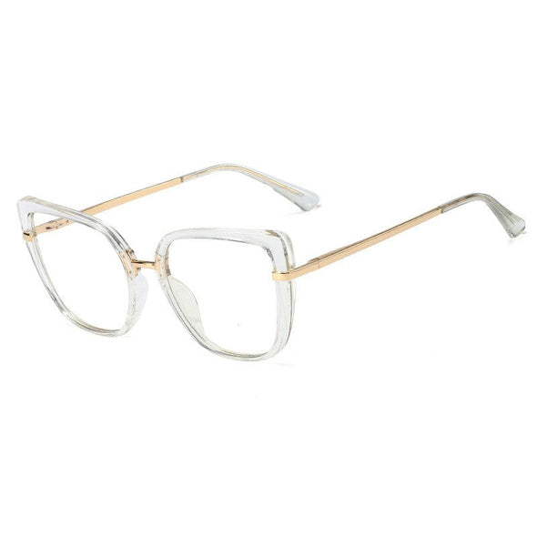 Cat Eye Plastic Titanium Anti Blue Glasses Frames Ultralight Women Optical Fashion Computer Glasses
