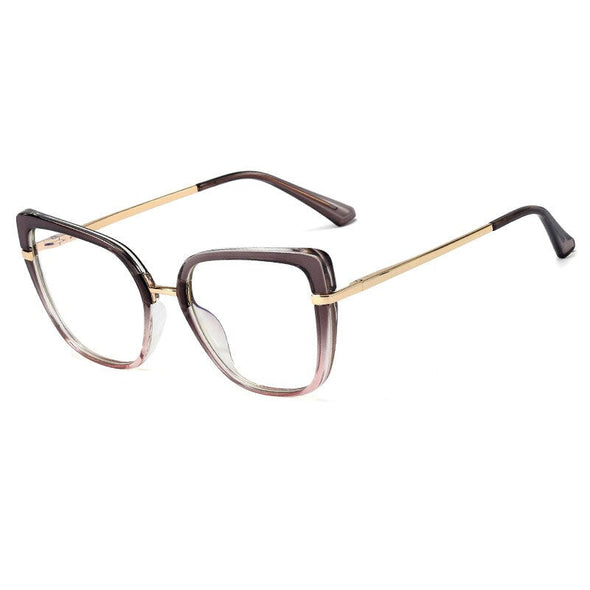 Cat Eye Plastic Titanium Anti Blue Glasses Frames Ultralight Women Optical Fashion Computer Glasses