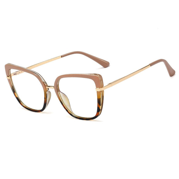 Cat Eye Plastic Titanium Anti Blue Glasses Frames Ultralight Women Optical Fashion Computer Glasses