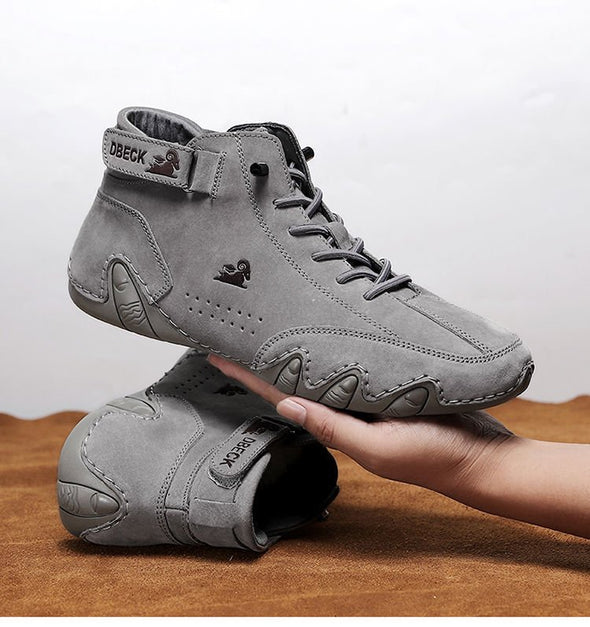 Zoloss Handmade Suede Velcro High Boots
