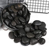 ZOLOSS Black Natural Decorative River Pebbles – 20lb 1-2 Inch Black Ornamental River Pebbles for Garden Landscaping, Home Décor, Outdoor Paving, Fountain Decoration.