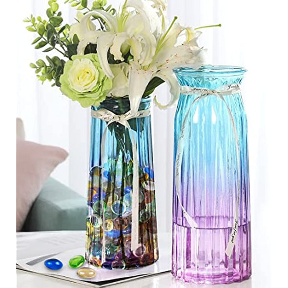 ZOLOSS 1LB Colorful Glass Pebbles - Quality Vase Filler. It Can Also Be Used for Aquarium Pebbles, Succulent Decorative Stones and DIY Ornaments.