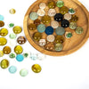 ZOLOSS 1LB Colorful Glass Pebbles - Quality Vase Filler. It Can Also Be Used for Aquarium Pebbles, Succulent Decorative Stones and DIY Ornaments.