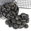 ZOLOSS Black Natural Decorative River Pebbles – 20lb 1-2 Inch Black Ornamental River Pebbles for Garden Landscaping, Home Décor, Outdoor Paving, Fountain Decoration.