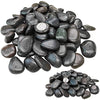 ZOLOSS Black Natural Decorative River Pebbles – 20lb 1-2 Inch Black Ornamental River Pebbles for Garden Landscaping, Home Décor, Outdoor Paving, Fountain Decoration.