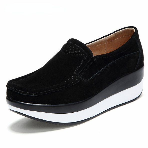 New  Autumn Shoes Woman Flat Platform