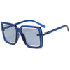 Oversized Square Hollow Luxury Frame Sunglasses Brand Designer Men Women Fashion Shades Uv400 Vintage Glasses