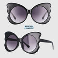 Oversized Butterfly Ladies Sunglasses Black Leopard Color Decorative Fashion Women's Shades