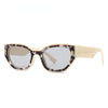New Luxury Brand Sunglasses For Women Vintage Irregular Small Square Leopard Pint Sun Glasses Female Rivet Shades Uv400