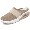 Air-cushioned slip-on walking shoes