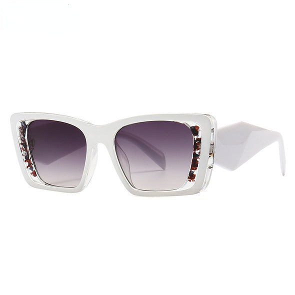 Fashion Cat Eye Square Sunglasses Women  Luxury Brand Designer Colorful Sun Glasses Ladies Trendy Retro Irregular Eyewear