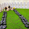 5lb Natural Polished Black River Rock Stones - Decorative Black Pebbles for Indoor Plants, Fish Tank Rocks, Vase Fillers and Fairy Garden. Aquarium Gravels for Turtle Frog Tank Outdoor Use