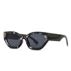 New Luxury Brand Sunglasses For Women Vintage Irregular Small Square Leopard Pint Sun Glasses Female Rivet Shades Uv400