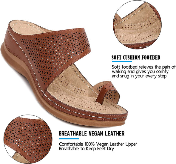 Zoloss Comfortable Breathable  Platform Flat Sandals