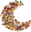 Natural Polished Decorative Gravel Pebbles - 4lb Colorful Agate Rocks for Landscape Decoration Stone. 0.78-1.18 Inch, Suitable for Home Decoration, DIY Handmade, Decorative Fish Tanks, Vase Filler