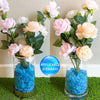 ZOLOSS 1LB Colorful Glass Pebbles - Quality Vase Filler. It Can Also Be Used for Aquarium Pebbles, Succulent Decorative Stones and DIY Ornaments.