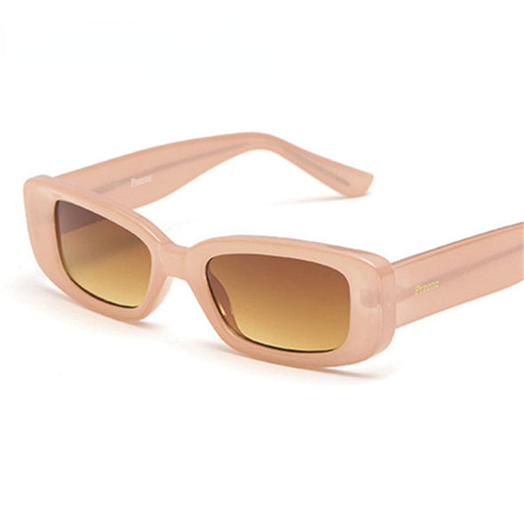 Fashion Rectangle Women Men Vintage Small Eyewear Female Luxury Brand Gradient High Quality Sun Glasses