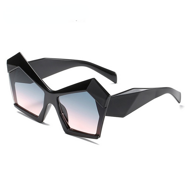 Unqiue Irregular Personality Oversized Sunglasses For Women New Luxury Brand Candy Color Square Green Orange Party Sun Glasses