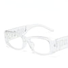 New colorful candy color sunglasses, Red Sunglasses, men's and women's cross-border punk hip-hop show glasses