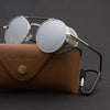 Classic Gothic Steampunk Sunglasses Polarized Men Women Brand Designer Vintage Oval Metal Frame Sun Glasses UV400