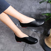 Zoloss Literary Handmade Retro Leather Soft Flat Shoes