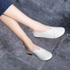 Zoloss Literary Handmade Retro Leather Soft Flat Shoes