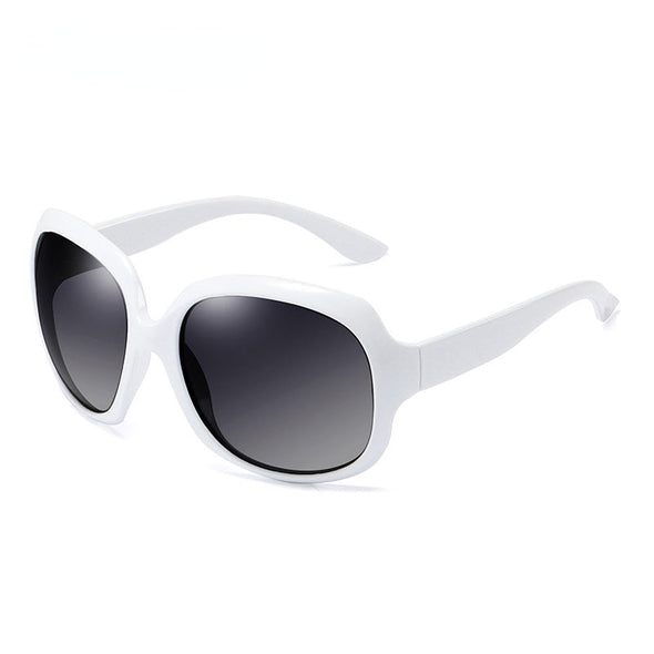 Brand Design Elegant Polarized Oversized Round Sunglasses Women Simple Fashion Big Plastic Ladies Sun Glasses