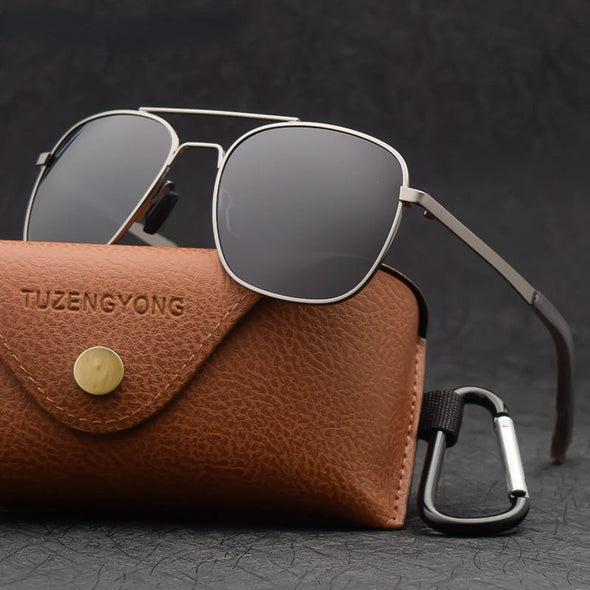 Brand Classic Square Polarized Sunglasse Men Driving Sun Glasses Women Small UV Blocking Eyewear
