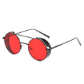 Classic Round Steampunk Sunglasses Men 2022 Fashion Vintage Metal Steam Punk Sun Glasses Male