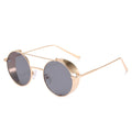 Classic Round Steampunk Sunglasses Men 2022 Fashion Vintage Metal Steam Punk Sun Glasses Male