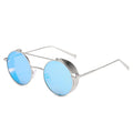 Classic Round Steampunk Sunglasses Men 2022 Fashion Vintage Metal Steam Punk Sun Glasses Male