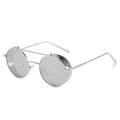 Classic Round Steampunk Sunglasses Men 2022 Fashion Vintage Metal Steam Punk Sun Glasses Male