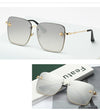 New Square Sunglasses Women Mirror Vintage Insect decoration Sun Glasses