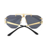 Oversized Frameless Sunglasses Ladies Women Luxury Metal Punk Sun Glasses Men Brand Design UV400 Goggles