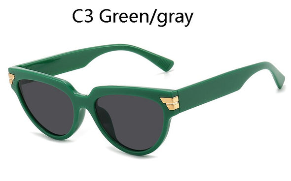 Cat Eye Fashion Vintage Sunglasses Leopard Glasses Unisex Eyewear Brand Designer Shades Gafs