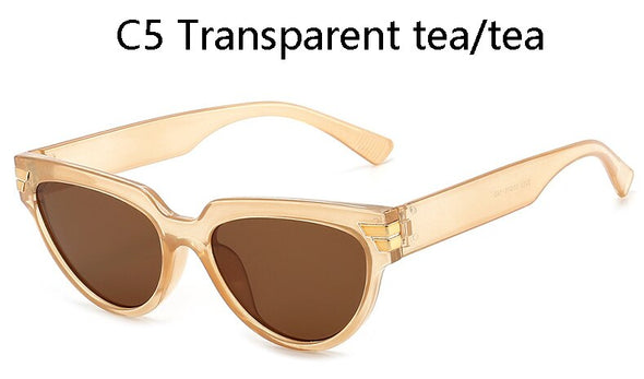 Cat Eye Fashion Vintage Sunglasses Leopard Glasses Unisex Eyewear Brand Designer Shades Gafs