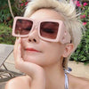 Big Frame Square Ladies Oversized Black Style Shadow Ladies Big Frame Fashion Sunglasses Female Trend Glasses