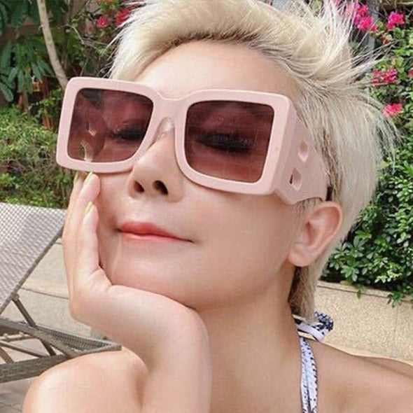 Big Frame Square Ladies Oversized Black Style Shadow Ladies Big Frame Fashion Sunglasses Female Trend Glasses