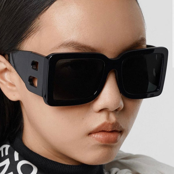 Big Frame Square Ladies Oversized Black Style Shadow Ladies Big Frame Fashion Sunglasses Female Trend Glasses