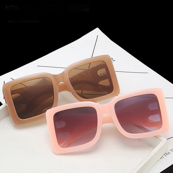 Big Frame Square Ladies Oversized Black Style Shadow Ladies Big Frame Fashion Sunglasses Female Trend Glasses