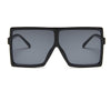 Black Sunglasses Women Square Flat Top Oversized Vintage Retro big frame fashion sunglasses feminine black female glasses