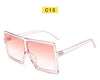 Black Sunglasses Women Square Flat Top Oversized Vintage Retro big frame fashion sunglasses feminine black female glasses