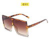 Black Sunglasses Women Square Flat Top Oversized Vintage Retro big frame fashion sunglasses feminine black female glasses
