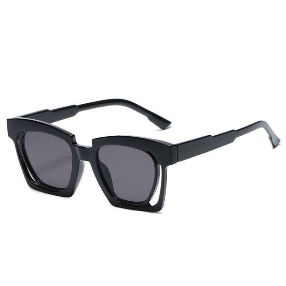 Blue Red Square Sunglasses 2021 Fashion Women's Vintage Shades