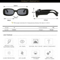Brand Clear blue Sunglasses Men Women Retro Luxury Designer Sun glasses Vintage Shades Square Glasses Famale Oculos De Sol UV400