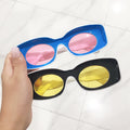Brand Designer Square Sunglasses Men Personality Fashion Sun Glasses Vintage Male Hip Hop Shades