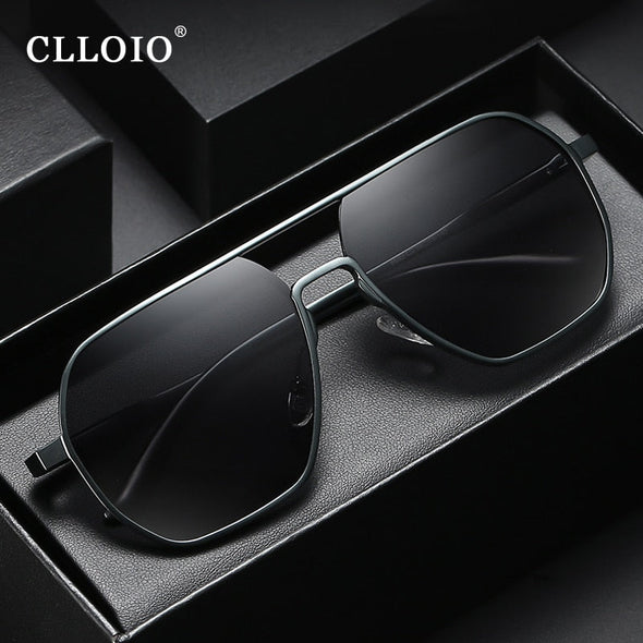 New Fashion Aluminum Photochromic Sunglasses Men Women Polarized Sun Glasses Chameleon Anti-glare Driving Oculos de sol