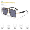 Vintage Sunglasses Women Fashion Trend Square Sun Glasses For Men Brand Designer Driving Shades Ladies