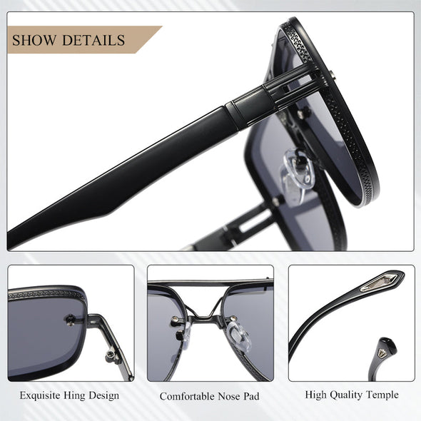 Vintage Sunglasses Women Fashion Trend Square Sun Glasses For Men Brand Designer Driving Shades Ladies