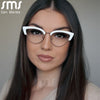 Cat Eye Computer Glasses Women Anti Blue Eyebrow Design Eyewear Blue Light Blocking Glasses Optical Spectacle Eyeglass